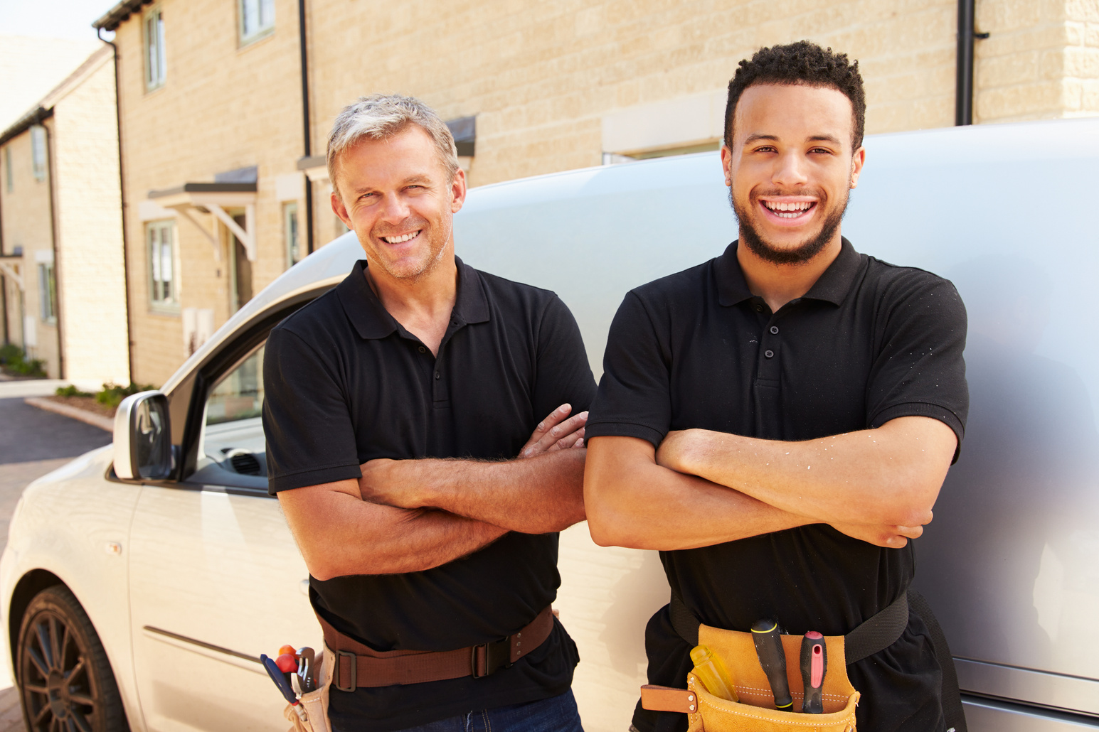 Tradesman by Their Van